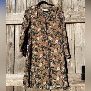 denim floral dress Sleeveless Button Front Fitted Dress | Vintage Fleur Denim | XS